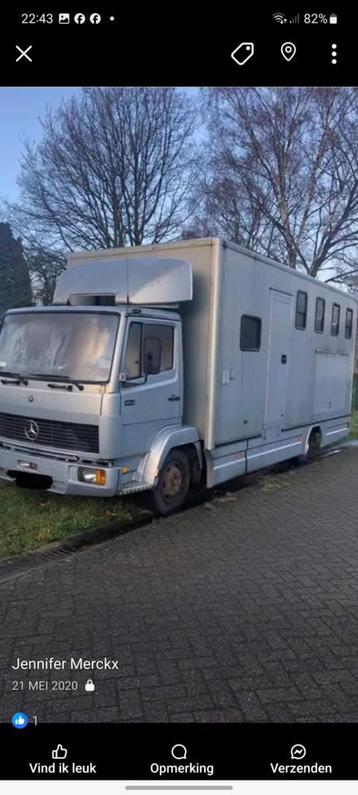 Paarden vrachtwagen camion beschikbaar voor biedingen