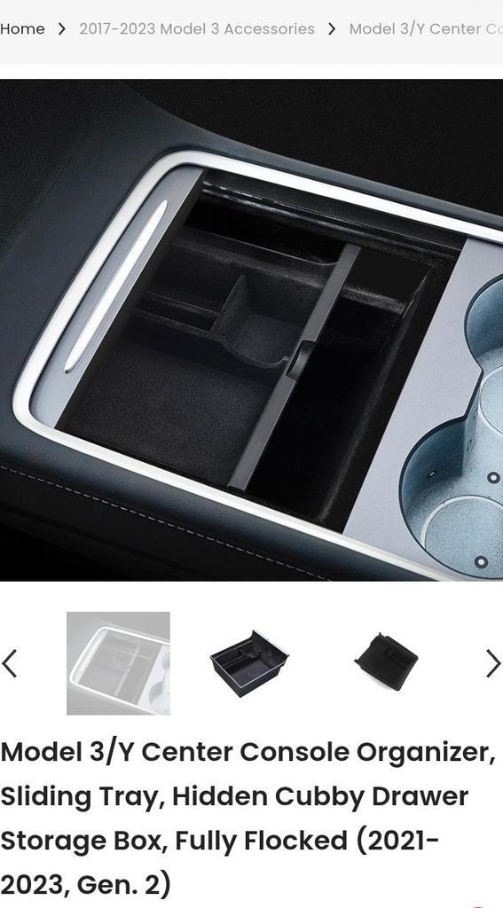 Organizer box voor Tesla Model 3 middenconsole, Auto diversen, Auto-accessoires, Zo goed als nieuw, Ophalen