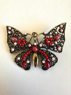 Vintage vlinderbroche 6x5 cm, Gebruikt