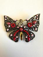 Vintage vlinderbroche 6x5 cm, Gebruikt