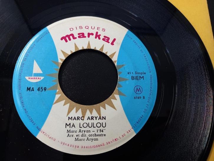 Marc Aryan – Un Jour / Ma Loulou '7, Cd's en Dvd's, Vinyl | Pop, Gebruikt, 1960 tot 1980, Overige formaten, Ophalen of Verzenden