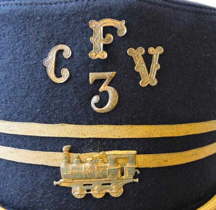 Voormalig Kepi CHEMIN FER 3 VALLEES Mariembourg Treignes, Verzamelen, Spoorwegen en Tram, Overige soorten, Ophalen of Verzenden