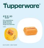 Tupperware - Eco Snackdoos Large Sunrise, Huis en Inrichting, Keuken | Tupperware, Ophalen of Verzenden, Nieuw, Bus of Trommel