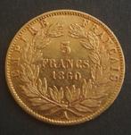 Frankrijk - 5 Francs 1860 A - Goud, Postzegels en Munten, Ophalen, Frankrijk, Losse munt, Goud