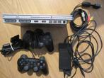 playstation 2, Met 2 controllers, Ophalen of Verzenden, Zilver, Slim