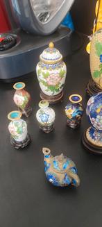 9 delige vintage Chinese cloisonne, Ophalen of Verzenden