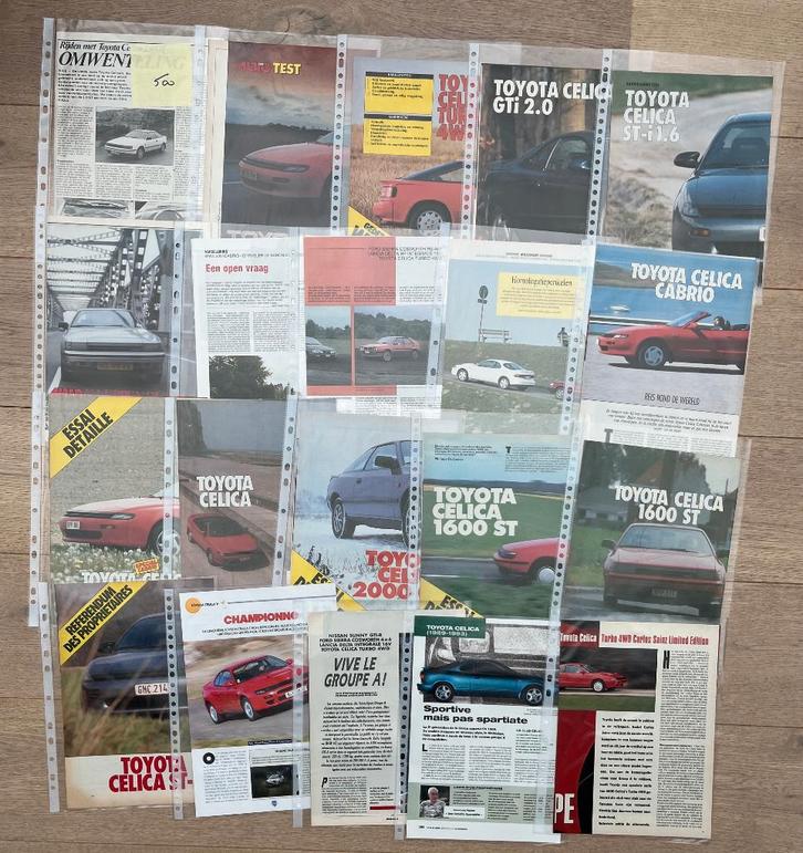 TOYOTA CELICA - ARTIKELS, Boeken, Auto's | Folders en Tijdschriften, Toyota, Ophalen of Verzenden