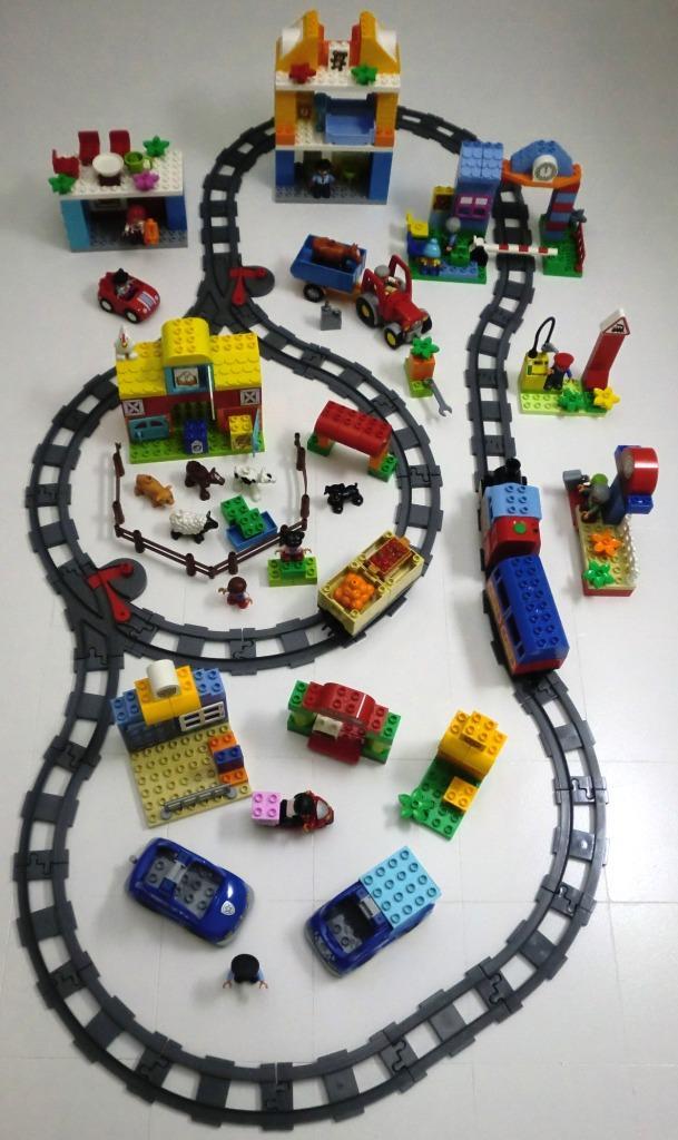 Duplo Lego grote speelset met trein., Kinderen en Baby's, Speelgoed | Duplo en Lego, Gebruikt, Duplo, Ophalen of Verzenden