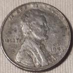 U.S.A. : Lincoln cent 1943 D Steel KM 132a, Postzegels en Munten, Verzenden, Noord-Amerika, Losse munt