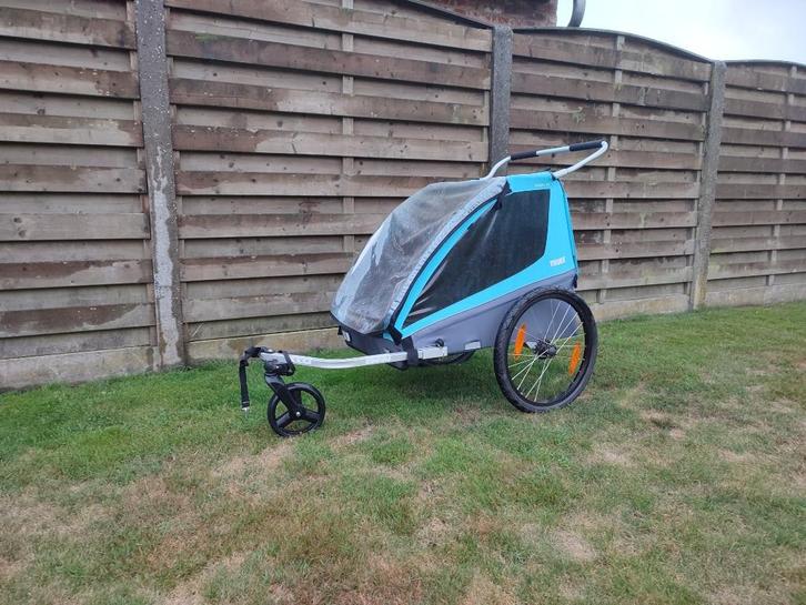 Thule fietskar Coaster XT, Fietsen en Brommers, Fietsaccessoires | Aanhangwagens en Karren, Gebruikt, Kinderkar, Ophalen