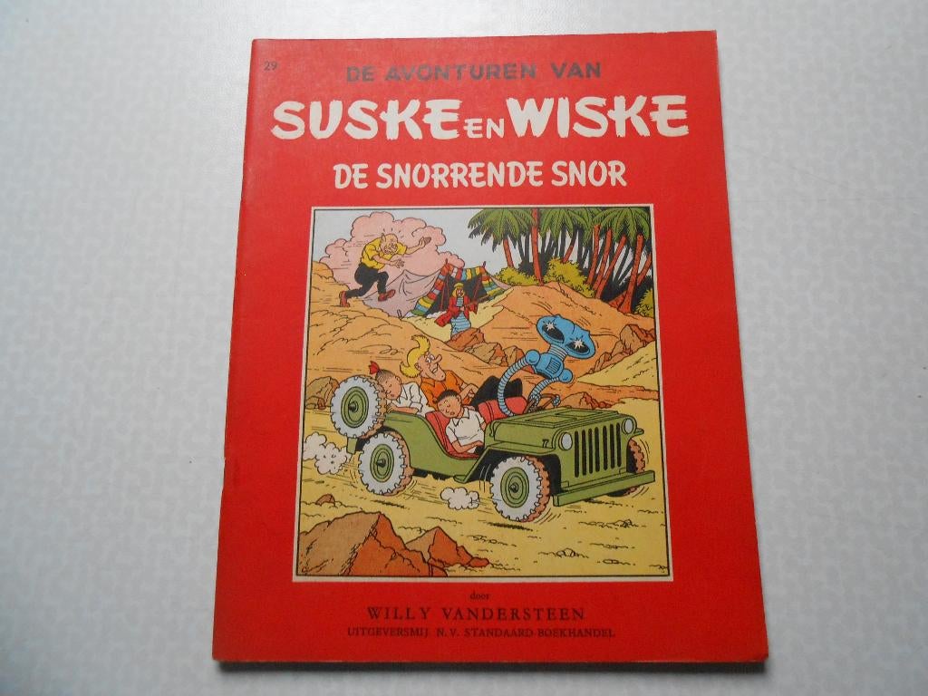 Suske en wiske 29 De snorrende snor 1957 1 ste druk., Boeken, Stripverhalen, Zo goed als nieuw, Eén stripboek, Ophalen of Verzenden