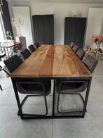 Massieve mango houten tafel – 220cm X 100cm, Métal, Enlèvement, Utilisé, 50 à 100 cm