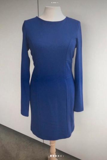 Robe haute bleue à manches longues H&M, H&M, Enlèvement ou Envoi, Au-dessus du genou, Taille 34 (XS) ou plus petite
