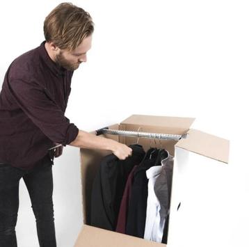 Verhuisdozen kleding 3 stuks (nooit gebruikt) beschikbaar voor biedingen