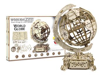 3D Houten Puzzel World Globe - DIY Wood Builds beschikbaar voor biedingen