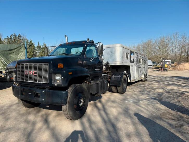 Fifth wheel gooseneck paarden gmc truck, Auto's, Vrachtwagens, Particulier, Diesel, Automaat, Ophalen