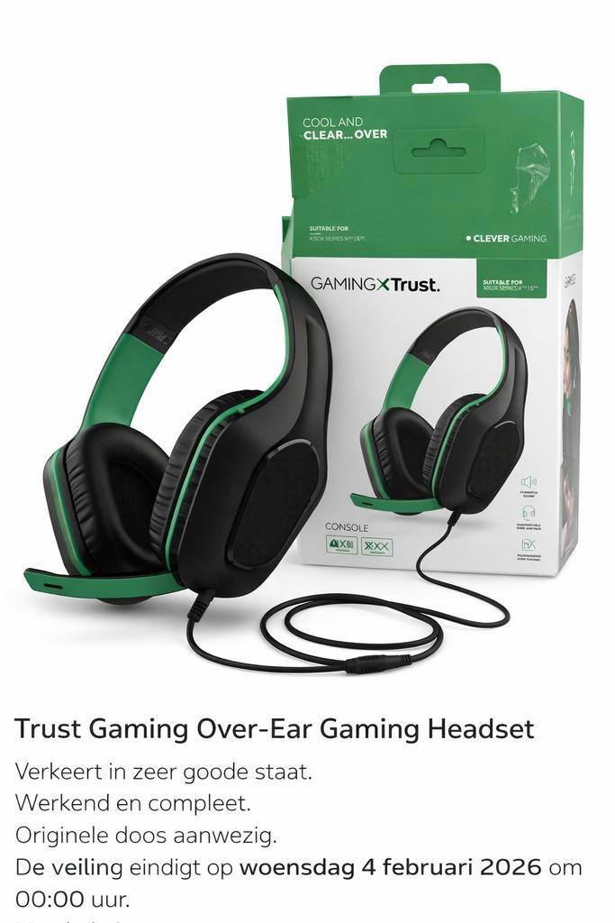Trust Gaming Headset voor Xbox / Console – Met Doos, Games en Spelcomputers, Games | Xbox Series X en S, Ophalen