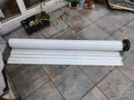 rolluik PVC met as + rol voor lint - 210 cm breed,, Ophalen, Gebruikt, Wit, 200 cm of meer