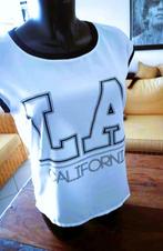 wit/zwart LA California T-shirt, Nieuw, Maat 38/40 (M), Ophalen of Verzenden, Wit