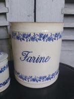 Mooie oude franse aardewerken voorraadpot FARINE St Valier, Antiek en Kunst, Ophalen of Verzenden