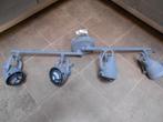 Plafondlamp met 4 LED spots, Huis en Inrichting, Ophalen of Verzenden, Zo goed als nieuw, Metaal