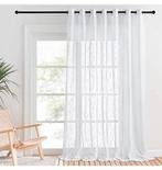 Rideau en voile anneaux, motif en croix, blanc, 254 x 260 cm, Enlèvement ou Envoi, Neuf