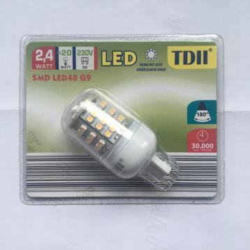 NIEUW Ledlamp 2,4W Warm wit 3000K G9 beschikbaar voor biedingen