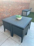 Tuinset met 3 stoelen, Tuin en Terras, Tuinsets en Loungesets, Ophalen, Kunststof, Gebruikt, Eettafel