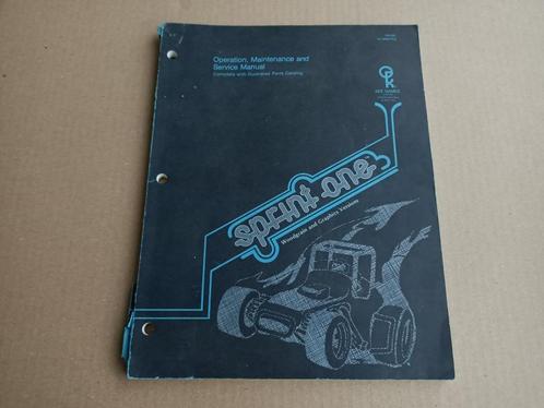 Service Manual: Sprint One (Kee Games) 1978, Collections, Machines | Autre, Enlèvement