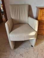 Eenzit zetel 3stuks, Huis en Inrichting, Fauteuils, Ophalen, Gebruikt, Leer