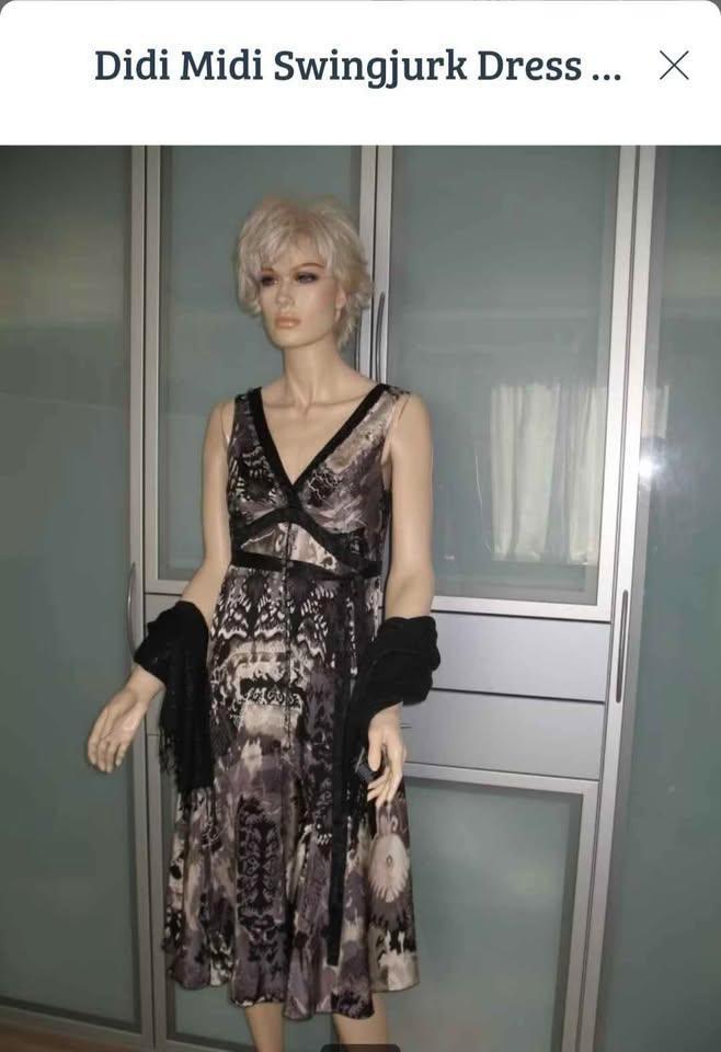 Didi, vrolijk swingende jurk mt L, Kleding | Dames, Jurken, Zo goed als nieuw, Maat 42/44 (L), Onder de knie, Ophalen of Verzenden