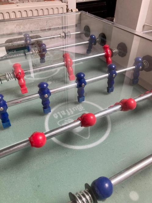 Tafelvoetbal met glasplaat, Hobby en Vrije tijd, Overige Hobby en Vrije tijd, Zo goed als nieuw, Ophalen