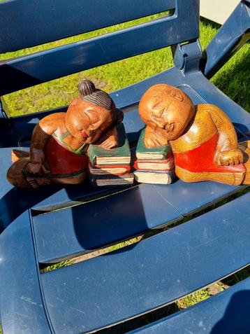 Jolie paire de serre livre en bois beschikbaar voor biedingen