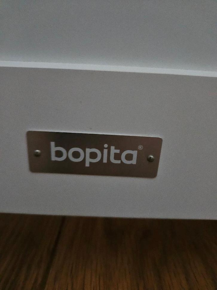 Kinderbedje bopita plus 2 extra matrassen, Kinderen en Baby's, Babyparken, Zo goed als nieuw, Rechthoekig, In hoogte verstelbaar