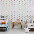 Gekleurde aquarel cirkels muursticker 4cm 144un, Kinderen en Baby's, Kinderkamer | Inrichting en Decoratie, Nieuw, Wanddecoratie