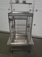 RVS Papegaaienkooi Villa 60 RVS, AFM. 80x70x155cm, Dieren en Toebehoren, Ophalen, Nieuw, Metaal, Vogelkooi