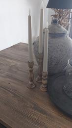 3 chandeliers ruraux avec bougies LED, Maison & Meubles, Accessoires pour la Maison | Bougeoirs & Bougies, Enlèvement ou Envoi
