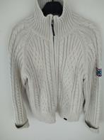 Katoen, mooi geweven kabel vest, Ophalen of Verzenden, Maat 38/40 (M), Beige