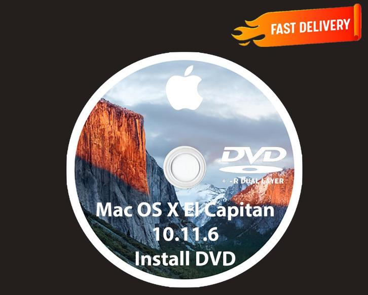 Installeer MacOS X El Capitan 10.11.6 via DVD zonder USB OSX, Computers en Software, Besturingssoftware, Nieuw, MacOS, Verzenden