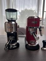 De'Longhi Dedica Espressomachine + Koffiemolen, Ophalen, Espresso apparaat, Koffiebonen, Zo goed als nieuw