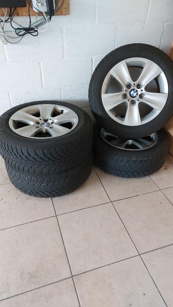 Winterbanden op originele BMW velg bridgestone runflat 225, Auto-onderdelen, Banden en Velgen, Ophalen, Gebruikt, Banden en Velgen