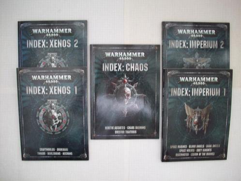 Lot de Index OOP pour W40K, Hobby & Loisirs créatifs, Wargaming, Utilisé, Warhammer 40000, Enlèvement ou Envoi