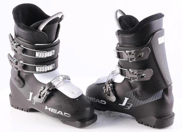Chaussures de ski 38 38.5 EU HEAD J3 pour enfants, noir, Sports & Fitness, Ski & Ski de fond, Utilisé, Chaussures, Head, Carving