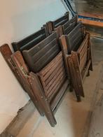 Tuinstoelen teak - 5stuks, Ophalen, Gebruikt, Hout