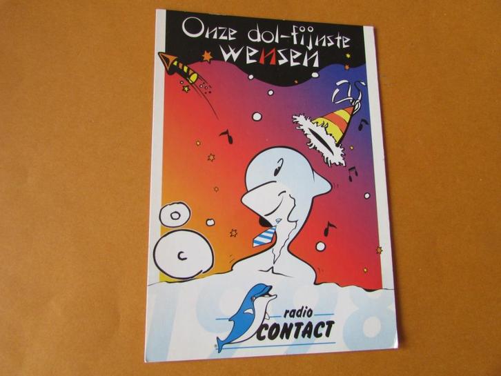 RADIO CONTACT , 2 POSTKAARTEN, Verzamelen, Postkaarten | België, Ongelopen, 1980 tot heden, Ophalen of Verzenden