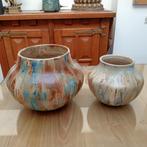Roger Guérin Bouffioulx - Paire de vases en grès modèle 6, Antiquités & Art, Antiquités | Céramique & Poterie, Enlèvement ou Envoi