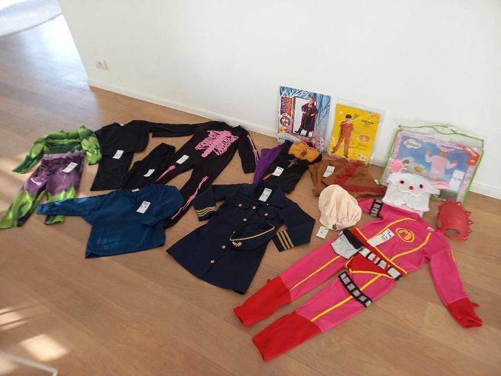 Verkleedkledij jongen+meisje 3tem9 jaar - tem maat 134, Kinderen en Baby's, Carnavalskleding en Verkleedspullen, Zo goed als nieuw