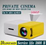 Mini projector (kleuren: geel, zwart), Audio, Tv en Foto, Nieuw, Verzenden