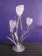 Chandelier "fleur" pour 4 bougies, Maison & Meubles, 25 à 50 cm, Chandelier, Utilisé, Enlèvement ou Envoi