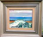 Jean Brusselmans '38 « Coastal View » huile sur carton, Envoi